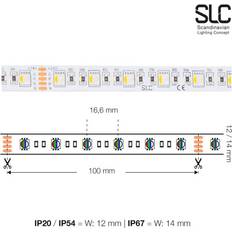 SLC LEDSTRIP RGBW+2700K CRI80 IP20 LED bånd