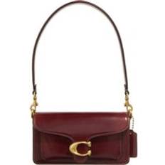Coach Coach Spazzolato Leather Tabby Shoulder Bag 20 Dark Brown