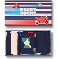 Dam - Orange Strumpor Happy Socks Navy 3-Pack Navy Gift Set