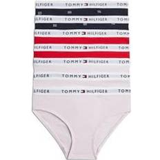 Baumwolle Slips Tommy Hilfiger 7er-Pack Slips - Rosa/Dunkelblau/Rot