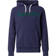 Superdry Man Tops Superdry Classic Core Logo Hoodie - Bleu