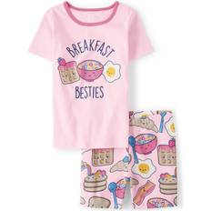 Jersey Pajamases Children's Clothing The Children's Place Girls Breakfast Besties Snug Fit Cotton Pajamas Cameo