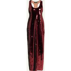 Rayon Dresses Retrofête Bella Sequin Dress in Burgundy. M