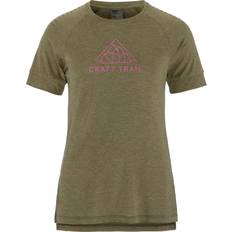 Nainen - Villa T-paidat Craft Advance Trail Wool SS Tee - Green