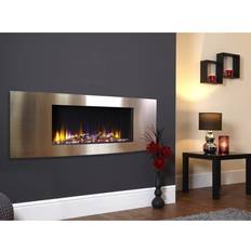 Celsi Designer Fire Ultiflame VR Vichy Champagne Wall Mounted Inset Electric Fire Clear