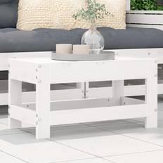 Holz Lounge-Sets vidaXL Gartenhocker Weiß 62x30x32 cm Massivholz Kiefer Lounge-Set
