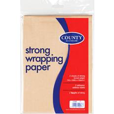 Brown Wrapping Paper & Gift Wrapping Supplies County Stationery Wrapping Paper (36 Packs Of 2 Sheets) Brown