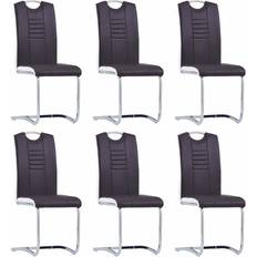 vidaXL 278834 Brown Køkkenstol 100cm 6stk