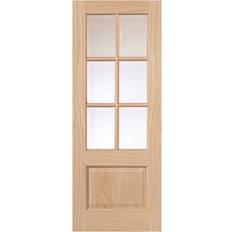 Doors JB Kind Dove Classic Oak Glazed Internal 1981 x 686 mm - Brown Interior Door (x198.1cm)