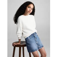 Skirts Mango Lily Denim Mini Skirt, Open Blue