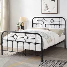 SlumberWorx Ware Victorian Industrial Design Metal Bed Frame - King