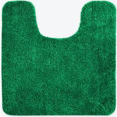 Allure Bath Fashions Deep Pile Microfibre Pedestal Mat Non-Slip (Dark Green)
