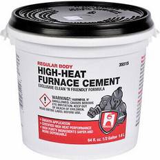 White Fireplaces Oatey 35515 hercules furnace & stove pipe cement, 1/2 gallon quantity 1 White