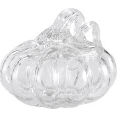 Cooee Design Pumpkin Decoration 8 cm Clear Figurine