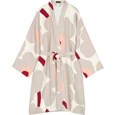 Unisex Yöasut Marimekko Unikko Kylpytakki - Powder Grey/Cherry Pink