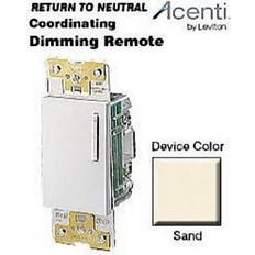 Leviton acenti sand dimmer fan speed control 10-location remote 120v ac00r-10s White