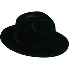 Women Hats Beistle Black Velour Fedora Plastic Backed