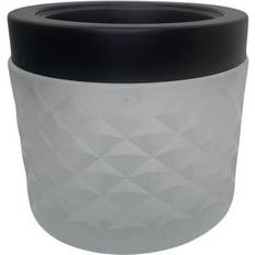 Aschenbecher Sturmaschenbecher Windaschenbecher Glas schwarz-weiß