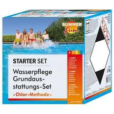 Wasserpflege Starter-Set Grundausstattung 5-tlg, Chlor, Algen, pH Wassertest