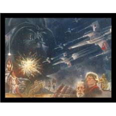 Rectangular Framed Art Star Wars A New Hope Scene Poster 40 cm x 30 cm Framed Art