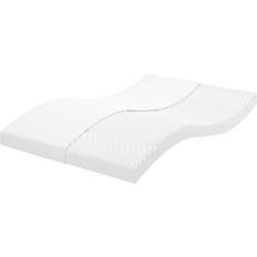 Eenpersoonsbed Matrassen Schuimmatras 7 Zones Hardheid 120x220 cm Wit