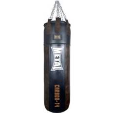 Martial Arts Metal Boxe Leather Punching Bag Noir