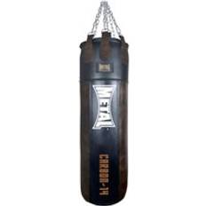 Arts Martiaux Sac de frappe cuir Metal Boxe Noir