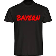 Oberteile Multifanshop Kinder T-Shirt Bayern Textmarker Druck rot