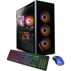 iBuyPower Scale Gaming Desktop PC AMD Ryzen 5 5500 4GB-16GB DDR4 RGB RAM 1TB NVMe SSD