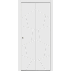 Sliding Doors SartoDoors Closet Bi-fold 96.0 H 72.0 W x 1.56 D in Brown/Green Sliding Door (x)