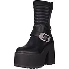 Kunstleder Stiefel & Boots Buffalo Stiefeletten Damen mit Reißverschluss Killah Bike Vegan Nappa Noir