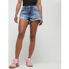 Denim - Mujer Shorts Sixth June Law Waist Mid Blue Denim Short - Bleu