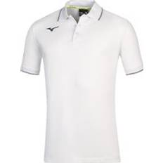 Rojo Polos Mizuno Polo-Shirt Team Blanc