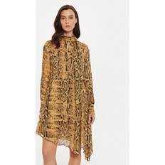 SISLEY Snake Print Shirt Dress, Multi