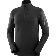 Salomon Jakker Salomon Men's Essential Lightwarm Half Zip Deep Black