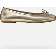 Gold Ballerinas Geox Palmaria Woman Light Gold, 39,5 (39,5)