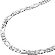 Silber - Unisex Halsketten Kette 2mm Figarokette Silber 925 38cm