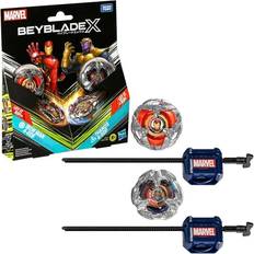 Hasbro Beyblade X Marvel Collab Iron Man 4-80B vs. Thanos 4-60B Multipack Set