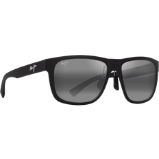 Maui Jim Men Sunglasses Maui Jim Polarized Square Sunglasses - Black