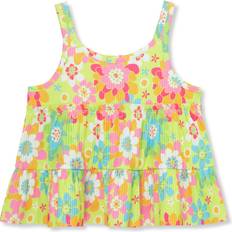 Girls - Green Tank Tops Peek Kids Ribbed Floral Tank Top, (Green, 4-5Y) Maisonette