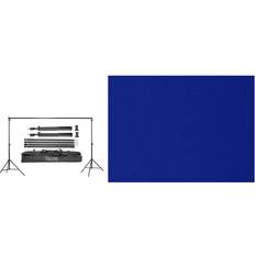 Photo Backgrounds Westcott 9 x 10ft Blue Screen Cotton Background W/10' Background Support System