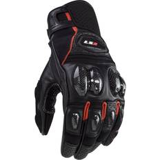 LS2 Motorcycle Gloves LS2 Spark II, gloves color: Black/Red