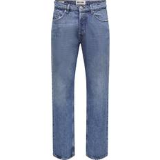 Only & Sons Edge Straight Denim Medium Blue Denim