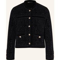 Woman - Wool Cardigans Maje Womens Bicolore Patch-pocket Button-down Stretch-knit Cardigan BICOLORE