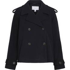 Cropped Coats Vila Short Trenchcoat