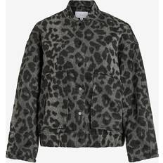 Dame - Leopard Overtøj Vila Leopardprint Bomberjakke
