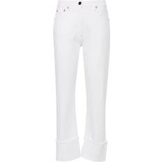 Herren - Lila Jeans Semicouture Klassische Cropped-Jeans Damen Elastan/Baumwolle Weiß