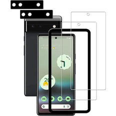 Screen Protectors kolitt HKKAIS Easy Alignment Frame Designed For Google Pixel 6a 5G Tempered Glass Screen Protector 2-Pack Camera Lens Protector Film 2-Pack Welcome to