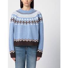 Alanui Sweet Winter virgin-wool jumper women Virgin Wool Blue