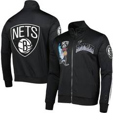 Basketball Jackets & Sweaters Pro Standard Men's Black Brooklyn Nets Hometown Mock Neck Full-Zip Track Jacket